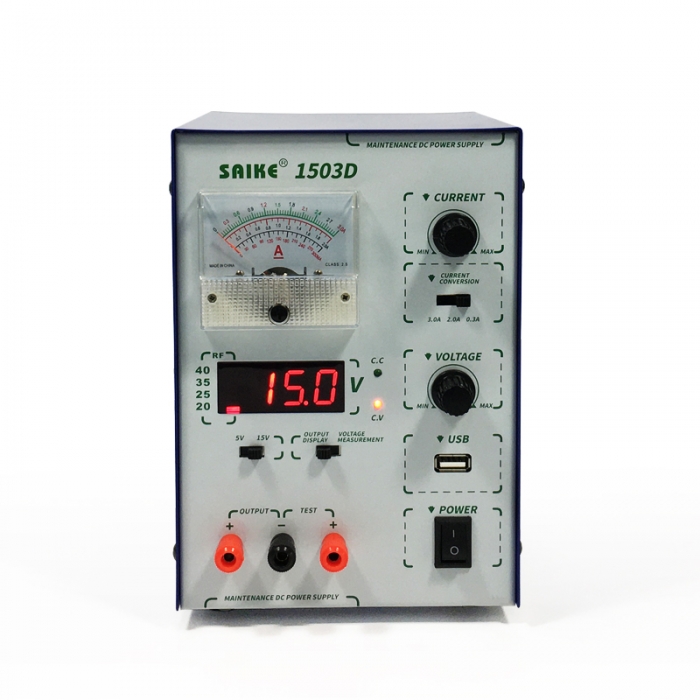 SAIKE 1503D DC voltage regulated switching power supply 15V 3A