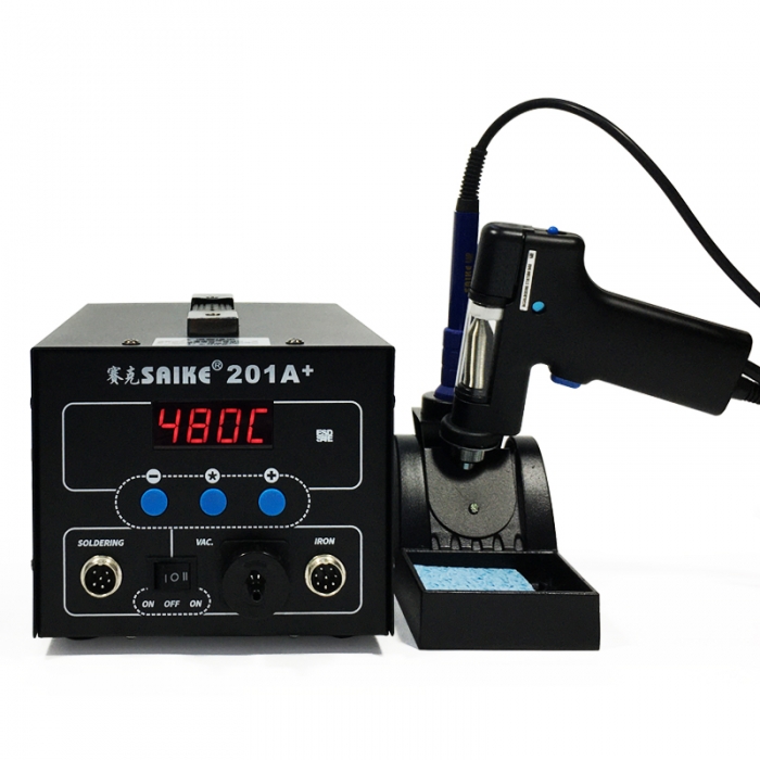 SAIKE 201A+ Suction tin gun Desoldering station with Soldering iron