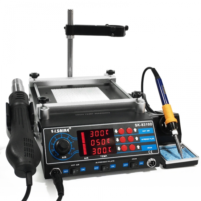 SAIKE 8310D Hot air soldering station with Preheating station