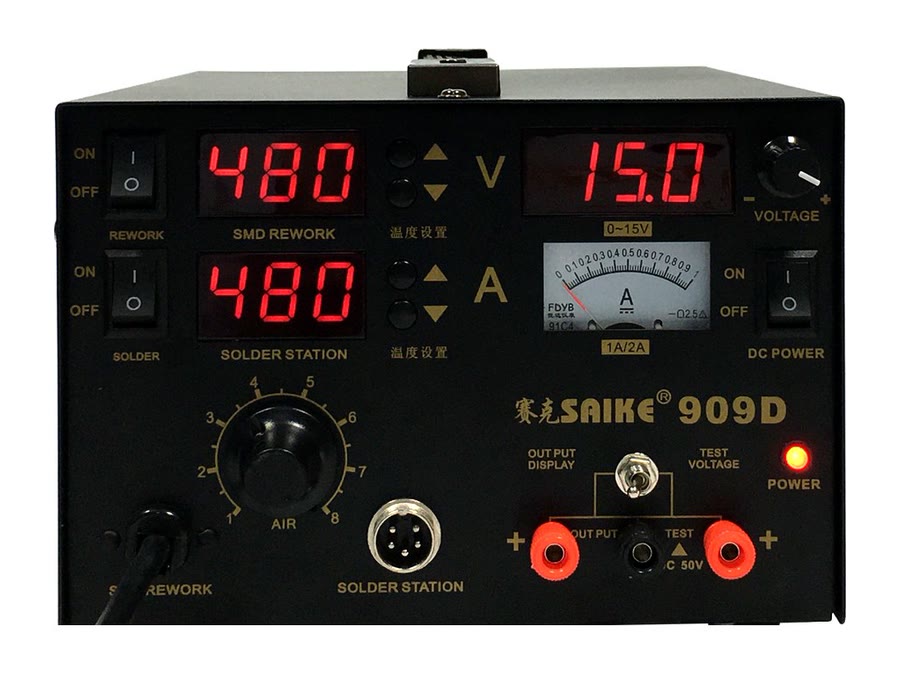 SAIKE 909D front panel and display controls